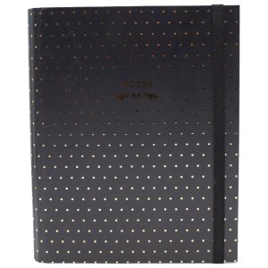 Organizer 18x23cm 108L spiralni s gumicom Dots 1 Marker crni 1802