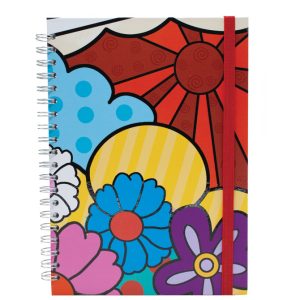 Blok kolegij A4 crte 120L s gumicom Flowers 4 Marker 2417