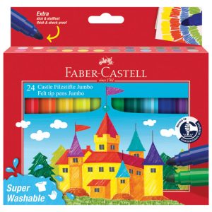 Flomaster školski  24boje Jumbo kratki Faber Castell 154324 blister