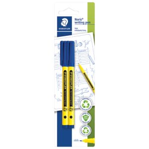 Flomaster fineliner 0,6 mm pk2 Noris Staedtler 307-3 BK2 plavi blister