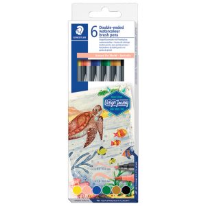 Flomaster 6boja obostrani akvarel “Australia” Design Journey Staedtler 3001 C6-2 blister