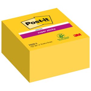 Blok samoljepljiv kocka 76×76 mm 350L Super sticky Post-it 3M.2028S žuti