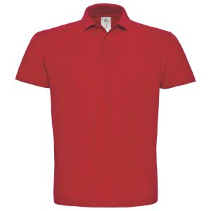 Majica kratki rukavi polo B&C ID.001 180g crvena 2XL