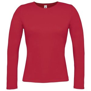 Majica dugi rukavi B&C Women-Only LSL tamnocrvena 2XL