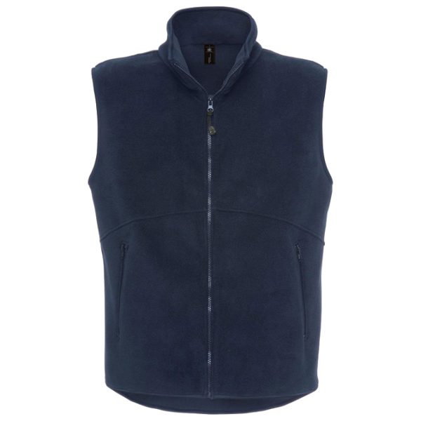 Prsluk zip unisex-flis B&C Traveller 300g tamnoplavi XL