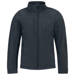 Jakna zip muška B&C Hooded Softshell tamnoplava XL