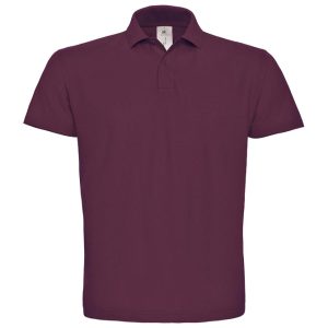 Majica kratki rukavi polo B&C ID.001 180g bordo S