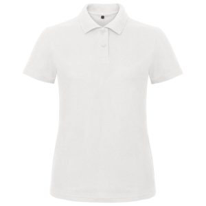 Majica kratki rukavi polo B&C ID.001/women 180g bijela S