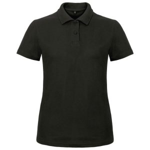 Majica kratki rukavi polo B&C ID.001/women 180g crna XL