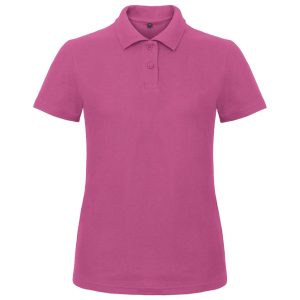 Majica kratki rukavi polo B&C ID.001/women 180g roza S