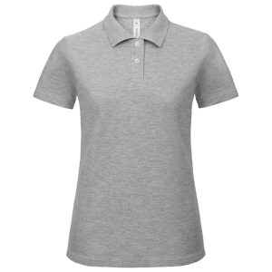 Majica kratki rukavi polo B&C ID.001/women 180g svijetlosiva XS