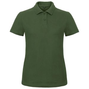 Majica kratki rukavi polo B&C ID.001/women 180g tamnozelena 2XL