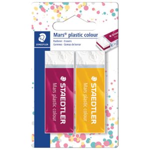 Gumica Mars plastic colour pk2 Staedtler 52650E1BK2 blister