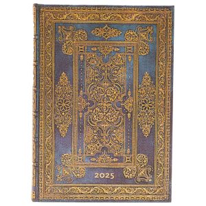 Planer dnevni 2025-12,5×18 cm-midi s gumicom Blue Luxe Paperblanks DED5765