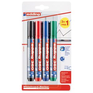 Marker za bijelu ploču 1,5-3mm Edding 360/4 blister 3+1 gratis