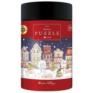 Puzzle 500 kom tuba Christmas “Winter Village” Interdruk