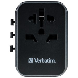 Adapter univerzalni putni za mobitele,tablete…. USB-C PD & QC, 2 USB-C, 2 USB-A Verbatim 49545