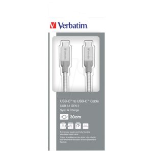 Kabel  USB-C na USB-C  30 cm Verbatim 48867