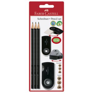 Set Grip 2001 Sleeve Faber-Castell 217097 crni blister