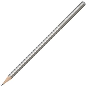 Olovka grafitna B Sparkle pearl Faber-Castell 118213 metalik srebrna