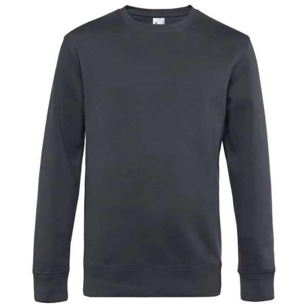Majica dugi rukavi B&C King Crew Neck 280g asphalt S