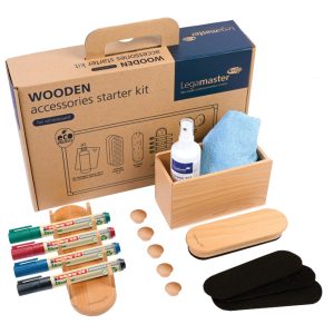 Set pribora za bijelu ploču 17 dijelova Legamaster 7-125600 drveni