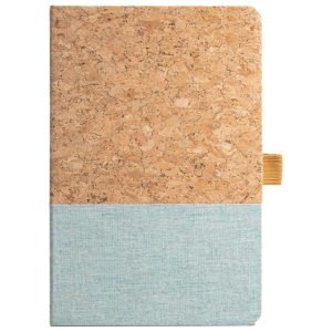 Notes A5 crte 96L šamoa crte pluto i tkanina Stricker KLEE 93277124 svijetlo plavi