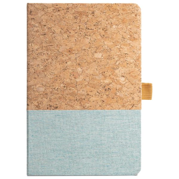 Notes A5 crte 96L šamoa crte pluto i tkanina Stricker KLEE 93277124 svijetlo plavi