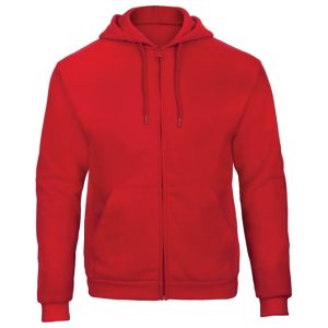 Majica dugi rukavi zip B&C ID.205 270g crvena 2XL