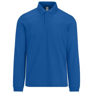Majica dugi rukavi B&C MyPolo180 LSL 180g zagrebačko plava 3XL