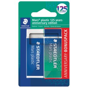 Gumica Mars plastic 125 years pk2 Staedtler 52650MABK1 blister